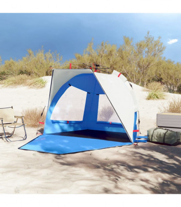 vidaXL Beach Tent 2-Person Azure Blue Quick Release Waterproof