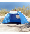 vidaXL Beach Tent 2-Person Azure Blue Quick Release Waterproof
