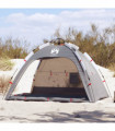 vidaXL Beach Tent 2-Person Grey Quick Release Waterproof