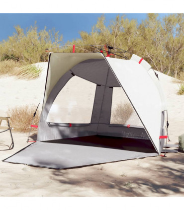 vidaXL Beach Tent 2-Person Grey Quick Release Waterproof