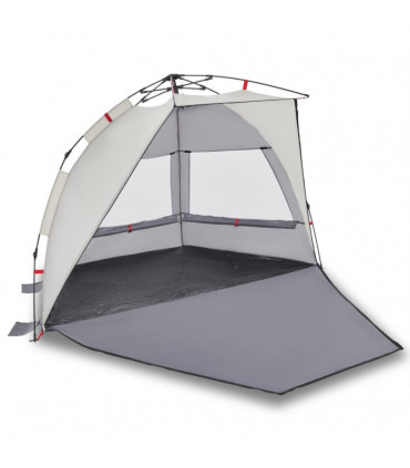 vidaXL Beach Tent 2-Person Grey Quick Release Waterproof
