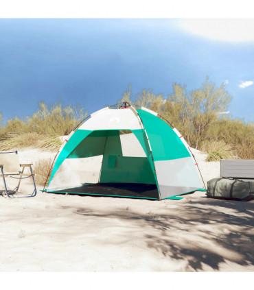 vidaXL Beach Tent 2-Person Sea Green Quick Release Waterproof