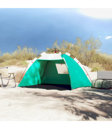 vidaXL Beach Tent 2-Person Sea Green Quick Release Waterproof