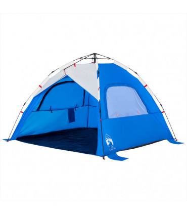 vidaXL Beach Tent 3-Person Azure Blue Quick Release Waterproof