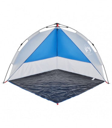 vidaXL Beach Tent Azure Blue Quick Release Waterproof