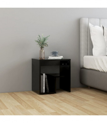 vidaXL Bed Cabinet Black 40x30x40 cm Engineered Wood