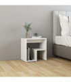 vidaXL Bed Cabinet White 40x30x40 cm Engineered Wood