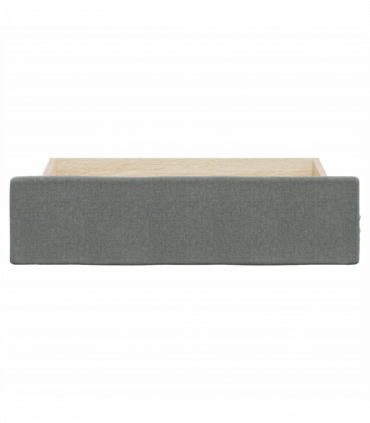 vidaXL Bed Drawers 2 pcs Dark Grey Engineered Wood and Fabric