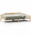 vidaXL Bed Frame 90x190 cm Single Solid Wood Pine