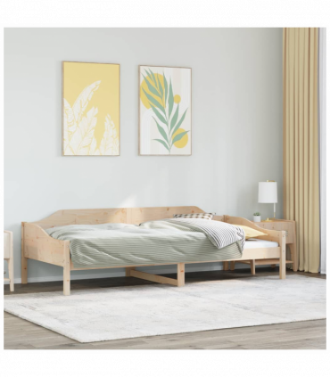 vidaXL Bed Frame 90x190 cm Single Solid Wood Pine