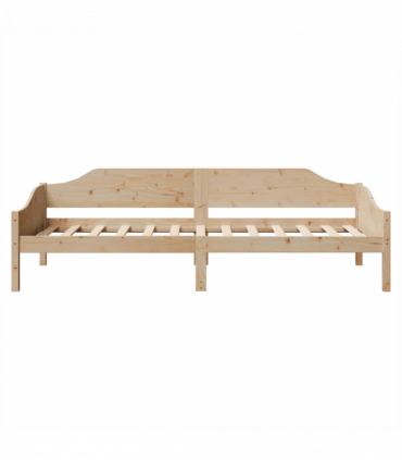 vidaXL Bed Frame 90x190 cm Single Solid Wood Pine
