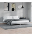 vidaXL Bed Frame Concrete Grey 120x200 cm Engineered Wood