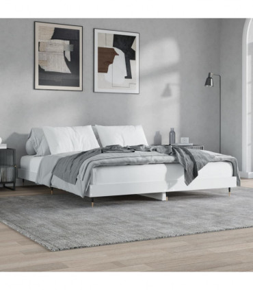 vidaXL Bed Frame White 120x200 cm Engineered Wood