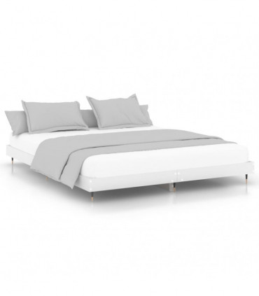 vidaXL Bed Frame White 120x200 cm Engineered Wood