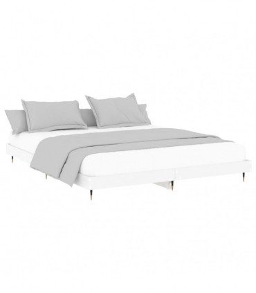 vidaXL Bed Frame White 120x200 cm Engineered Wood