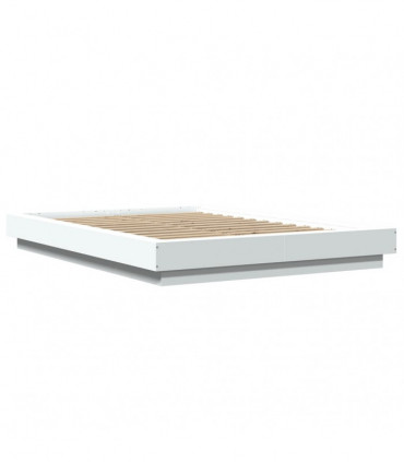vidaXL Bed Frame White 140x200 cm Engineered Wood