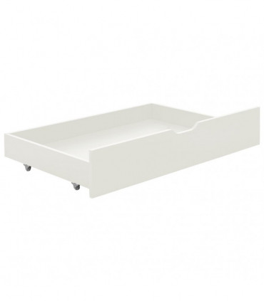 vidaXL Bed Frame with 2 Drawers White Solid Pine Wood 90x200 cm