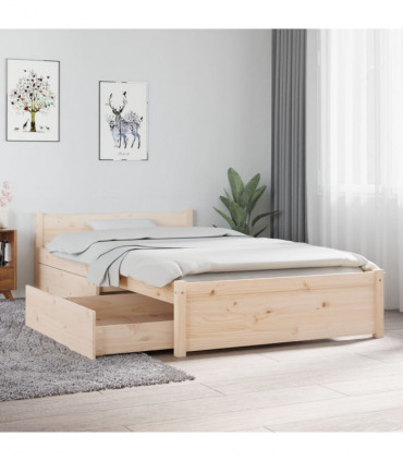 vidaXL Bed Frame with Drawers 90x190 cm Single