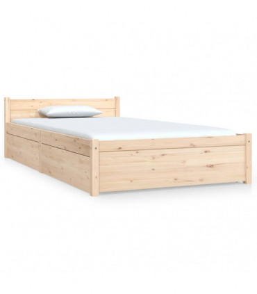 vidaXL Bed Frame with Drawers 90x190 cm Single