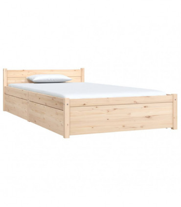 vidaXL Bed Frame with Drawers 90x190 cm Single