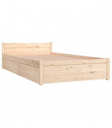vidaXL Bed Frame with Drawers 90x190 cm Single