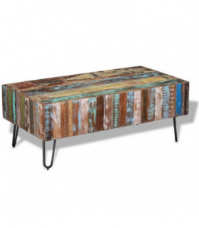 vidaXL Coffee Table Solid Reclaimed Wood 100x50x38 cm