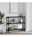 vidaXL Console Table Black 100x22.5x75 cm Engineered Wood