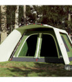 vidaXL Family Tent with Porch 9-Person Green Quick Release