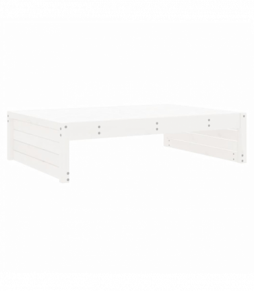 vidaXL Garden Footstool White 120x80 cm Solid Wood Pine