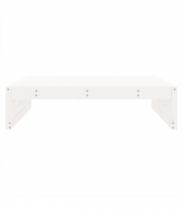 vidaXL Garden Footstool White 120x80 cm Solid Wood Pine