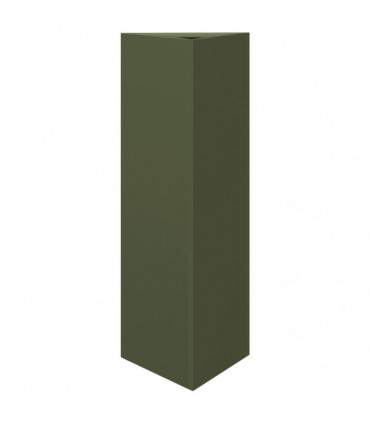 vidaXL Garden Planter Olive Green Triangular 30x26x75 cm Steel