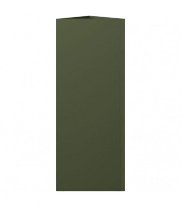 vidaXL Garden Planter Olive Green Triangular 30x26x75 cm Steel