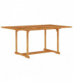 vidaXL Garden Table 150x90x75 cm Solid Teak Wood