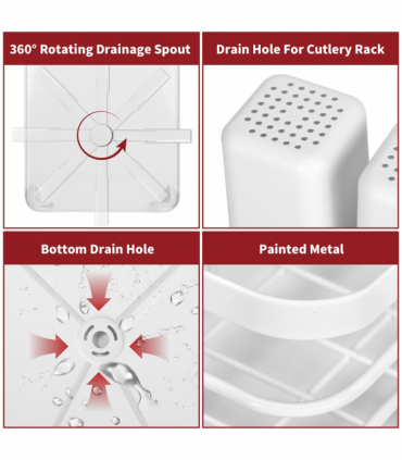 VINSANI WHITE DISH RACK 1010437