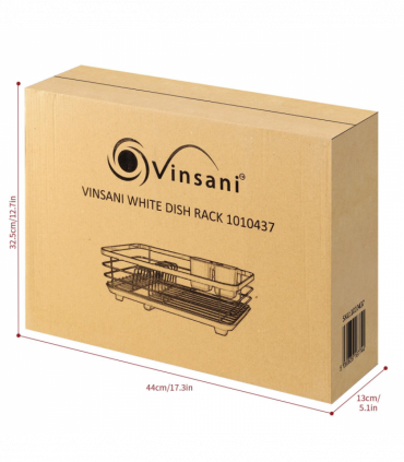 VINSANI WHITE DISH RACK 1010437