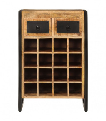 Wine Rack for 16 Bottles Solid Wood Mango