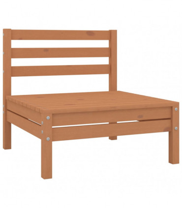 vidaXL 8 Piece Garden Lounge Set Solid Wood Pine Honey Brown