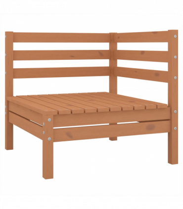 vidaXL 8 Piece Garden Lounge Set Solid Wood Pine Honey Brown