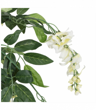 vidaXL Artificial Wisteria Tree 560 Leaves 80 cm Green and White