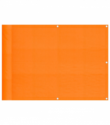vidaXL Balcony Screen Orange 75x1000 cm 100% Polyester Oxford