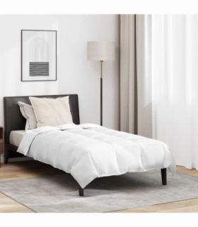 vidaXL Duvet Set with Pillow 2 pcs White 140 x 220 cm Down