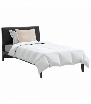 vidaXL Duvet Set with Pillow 2 pcs White 155 x 220 cm Down