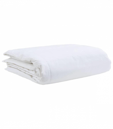 vidaXL Duvet Set with Pillow 2 pcs White 155 x 220 cm Down