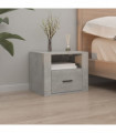 Wall-mounted Bedside Cabinet Concrete Grey 50x36x40 cm