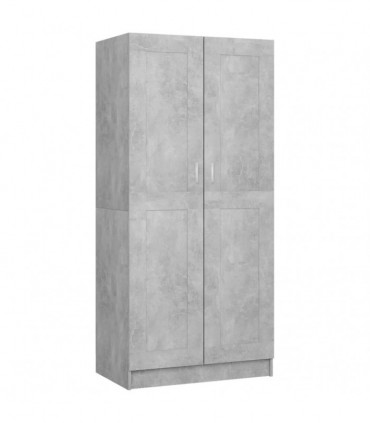 Wardrobe Concrete Grey 82.5x51.5x180 cm Engineered Wood