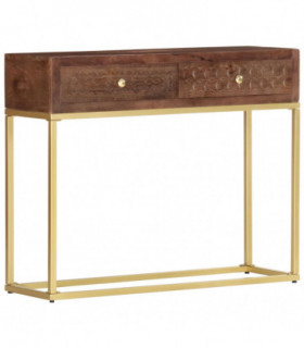 vidaXL Console Table 90x30x75 cm Solid Mango Wood