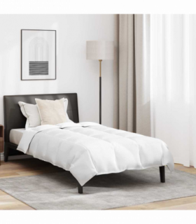 vidaXL Duvet Set with Pillow 2 pcs White 155 x 200 cm Down