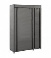 vidaXL Folding Wardrobe Grey 110x45x175 cm Fabric