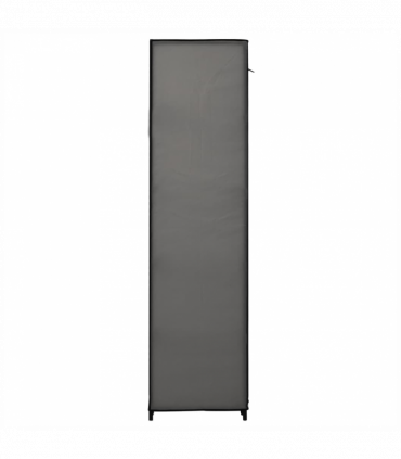 vidaXL Folding Wardrobe Grey 110x45x175 cm Fabric