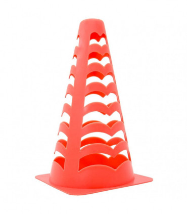 vidaXL Football Cones 6 pcs Stackable Orange 13x13x22.5 cm